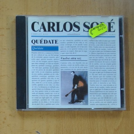 CARLOS SOLE - QUEDATE - CD