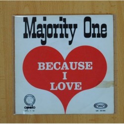 MAJORITY ONE - BECAUSE I LOVE / GET BACK 13000 - SINGLE