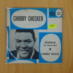 CHUBBY CHECKER - POPEYE / LIMBRO ROCK - DISCO AZUL - SINGLE