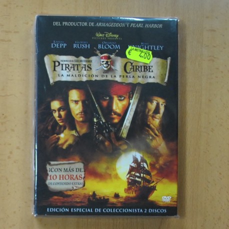 PIRATAS DEL CARIBE LA MALDICION DE LA PERLA NEGRA - 2 DVD