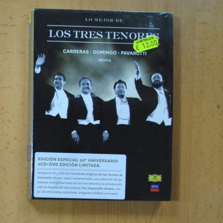 CARRERAS / DOMINGO / PAVAROTTI - LO MEJOR DE LOS TRES TENORES - DVD