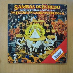 SAMBAS DE ENREDO - DAS ESCOLAS DE SAMBA DO GRUPO 1 A - GATEFOLD - 2 LP