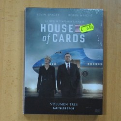 HOUSE OF CARDS - VOLUMEN TRES CAPITULOS 27 A 39 - DVD
