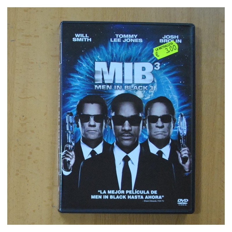 petróleo Depresión compañero MEN IN BLACK 3 - DVD - Discos La Metralleta - música y películas