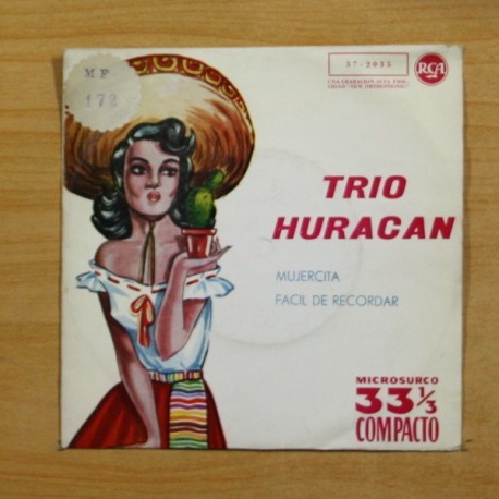 TRIO HURACAN - MUJERCITA / FACIL DE RECORDAR - SINGLE