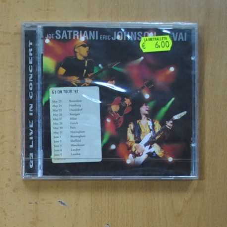 JOE SATRIANI / ERIC JOHNSON / STEVE VAI - G3 / LIVE IN CONCERT - CD