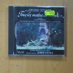 JORDI SAVALL - TOUS LES MATINS DU MONDE - CD