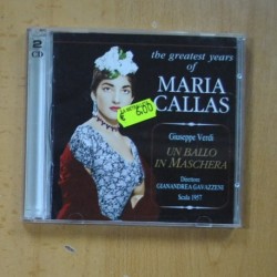 MARIA CALLAS - THE GREATEST YEARS OF MARIA CALLAS - 2 CD