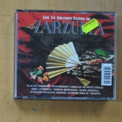 VARIOS - LOS 24 GRANDES EXITOS DE ZARZUELA - 2 CD