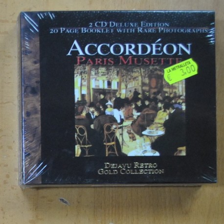 VARIOS - ACCORDEON PARIS MUSETTE - 2 CD