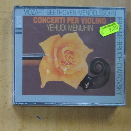 YEHUDI MENUHIN - CONCERTI PER VIOLINO - CD