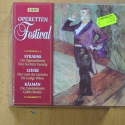 STRAUSS / LEHAR / KALMAN - OPERETTEN FESTIVAL - 5 CD