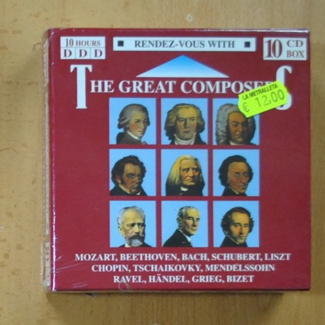 VARIOS - THE GREAT COMPOSERS - 10 CD