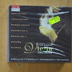 MENUHIN / FERRAS / KREBBERS / SPIVAKOV - THE GREAT VIOLIN CONCERTOS - 3 CD