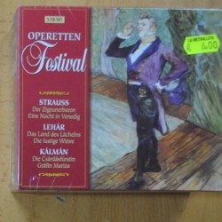 STRAUSS / LEHAR / KALMAN - OPERETTEN FESTIVAL - 5 CD