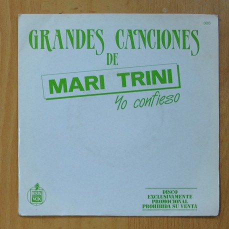 MARI TRINI - YO CONFIESO / POR TI, POR TI - SINGLE
