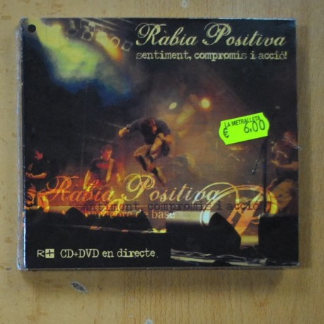 RABIA POSITIVA - SENTIMENT, COMPROMIS I ACCIÃ ! - CD Y DVD