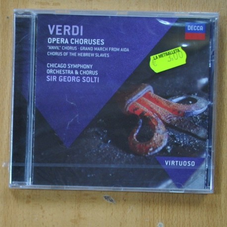 SIR GEORG SOLTI - CHICAGO SYMPHONY ORCHESTRA & CHORUS - VERID- OPERA CHORUSES - CD