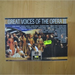 VARIOS - GREAT VOICES OF THE OPERA III - BOX 40 CD