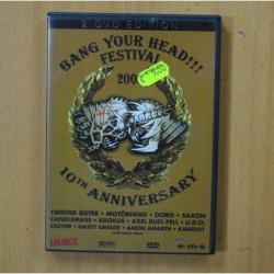 VARIOS - BANG YOUR HEAD FESTIVAL 2005 10 ANIVERSARY - 2 DVD