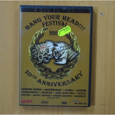 VARIOS - BANG YOUR HEAD FESTIVAL 2005 10 ANIVERSARY - 2 DVD