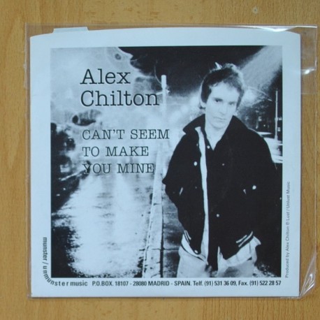 ALEX CHILTON - CAN´T SEEM TO MAKE YOU MINE - BANGKOK - SINGLE