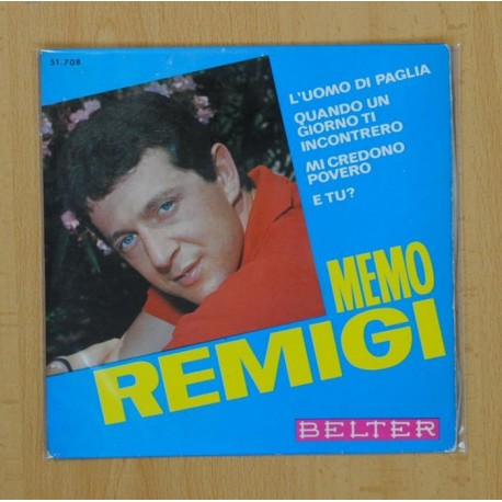 MEMO REMIGI - LÂ´UOMO DI PAGLIA + 3 - EP