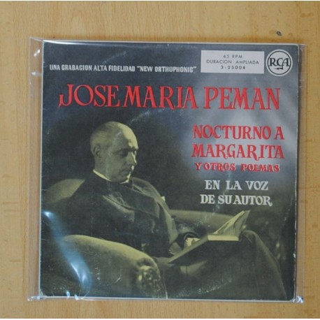 JOSE MARIA PEMAN - NOCTURNO A MARGARITA + 11 POEMAS - EP
