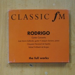 RODRIGO - CLASSIC FM THE FULL WORKS - CD