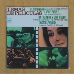 PERCY FAITH - TEMAS DE PELICULAS - EL VIRGINIANO + 3 - EP