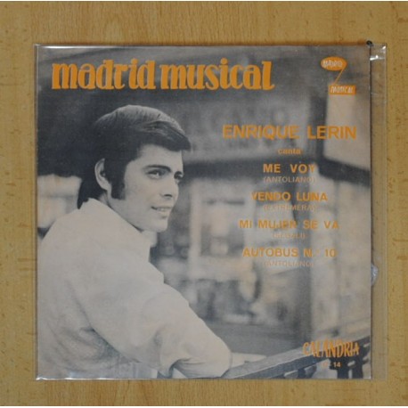 ENRIQUE LERIN MADRID MUSICAL - ME VOY (ANTOLIANO) + 3 - EP