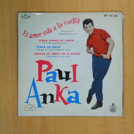PAUL ANKA - EL AMOR ESTA A LA VUELTA + 3 - EP
