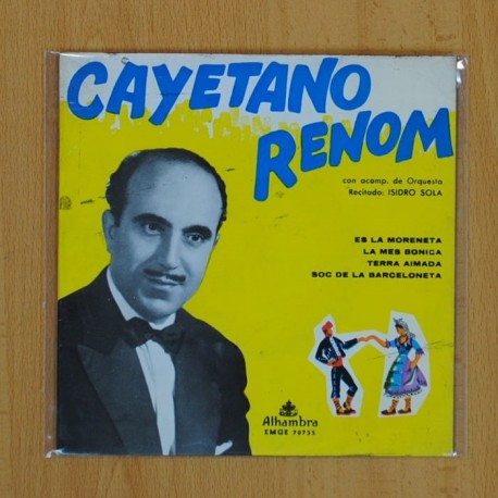CAYETANO RENOM - ES LA MORENETA + 3 - EP