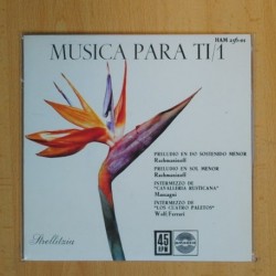 VARIOS - MUSICA PARA TI - PRELUDIO EN DO SOSTENIDO MENOR + 3 - EP