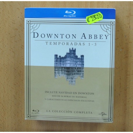 DOWNTON ABBEY - PRIMERA SEGUNDA Y TERCERA TEMPORADA - BLURAY