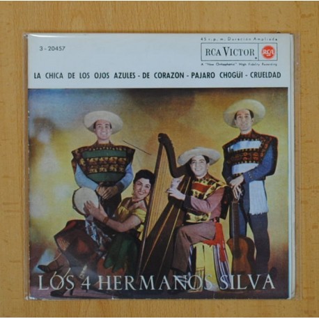 LOS 4 HERMANOS SILVA - LA CHICA DE LOS OJOS AZULES + 3 - EP