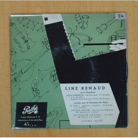 LINE RENAUD Y SU ORQUESTA - MON BONHEUR + 3 - EP