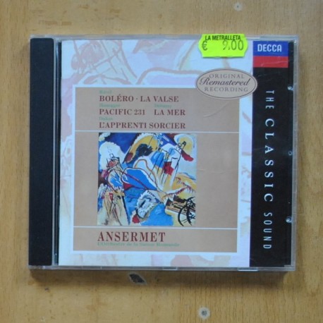 ANSERMET - BOLERO / LA VALSE / PACIFIC 231 / LA MER / L APPRENTI SORCIER - CD