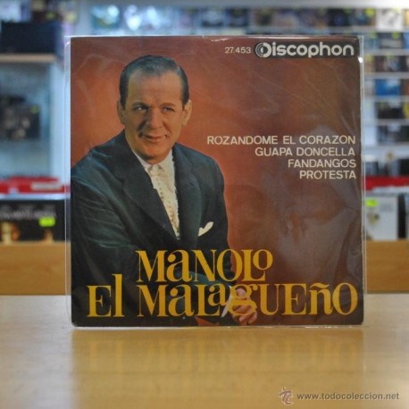MANOLO EL MALAGUEÃO - ROZANDOME EL CORAZON - + 3 - EP