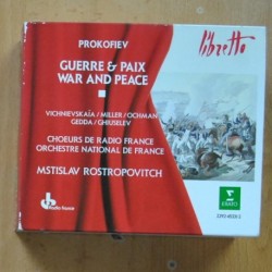 PROKOFIEV - GUERRE & PAIX WAR AND PEACE - CD