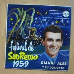 GIANNI ALES Y SU CONJUNTO - FESTIVAL DE SAN REMO 1959 - EP