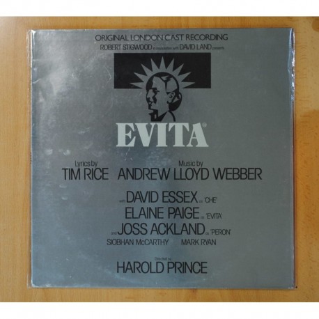 TIM RICE / ANDREW LLOYD WEBBER - EVITA ORIGINAL LONDON CAST RECORDING - GATEFOLD - LP