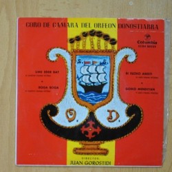 CORO DE CAMARA DEL ORFEON DONOSTIARRA - UME EDER BAT + 3 - EP