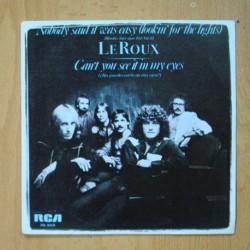 LE ROUX - NOBODY SAID IT WAS EASY / CANT YOU SEE IT IN MY EYES - PROMO SINGLE