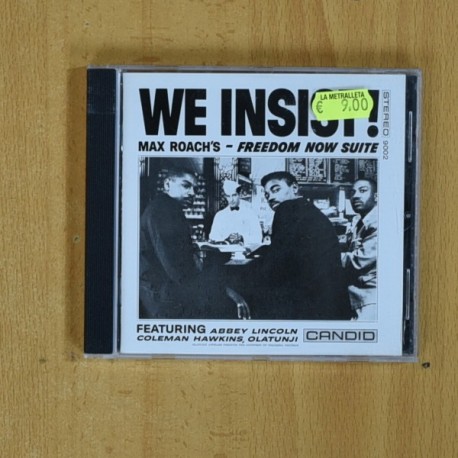 MAX ROACH - WE INSIST - CD