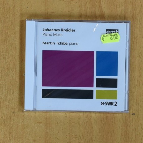 JOHANNES KREIDLER - PIANO MUSIC - CD