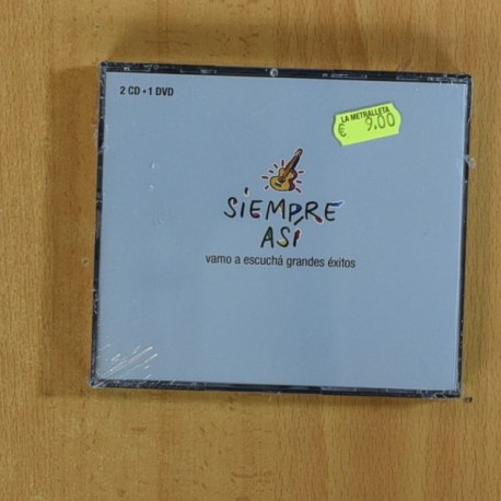 SIEMPRE ASI - VAMO A ESCUCHA GRANDES EXITOS - 2 CD + DVD