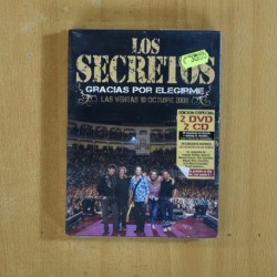 LOS SECRETOS - GRACIAS POR ELEGIRME - 2 DVD + 2 CD