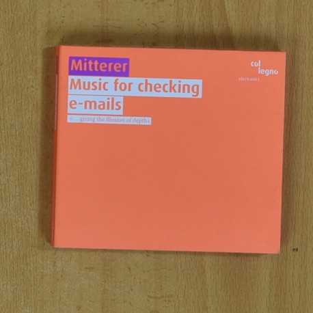MITTERER - MUSIC FOR CHECKING E MAILS - CD