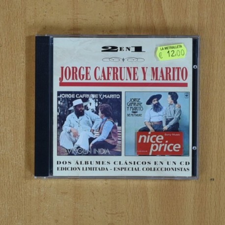 JORGE CAFRUNE Y MARITO - JORGE CAFRUNE Y MARITO - CD